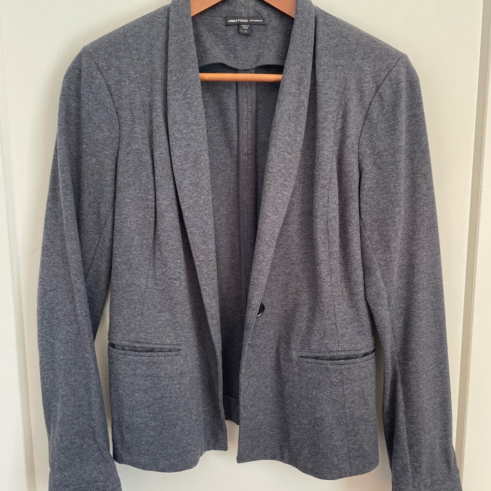James Perse Charcoal Blazer